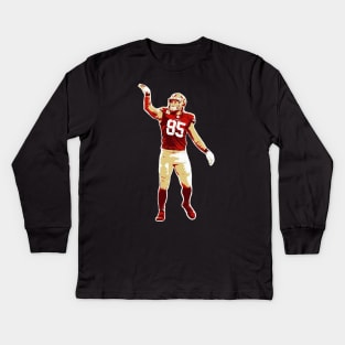 George Kittle 85 Kids Long Sleeve T-Shirt